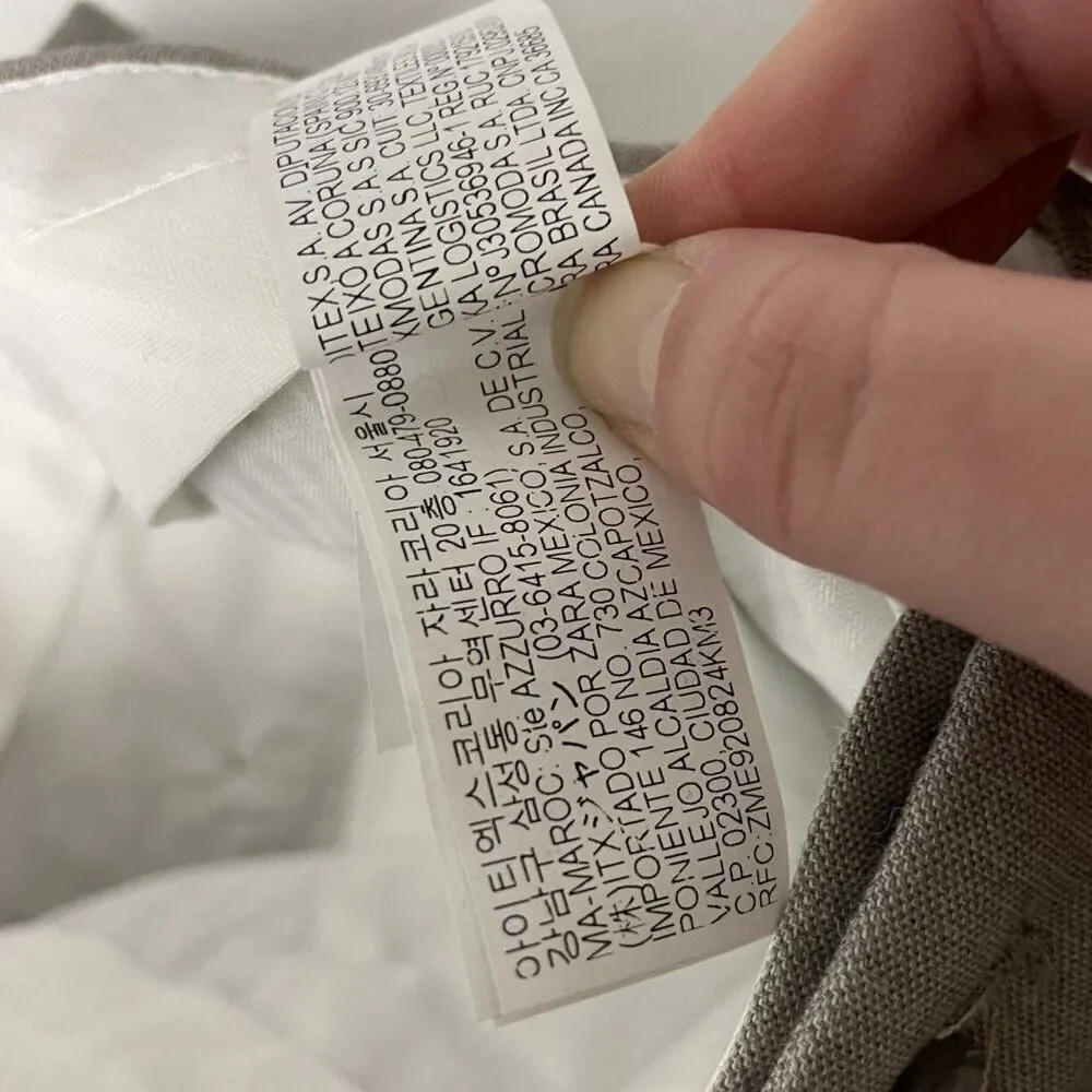Zara mens trouser